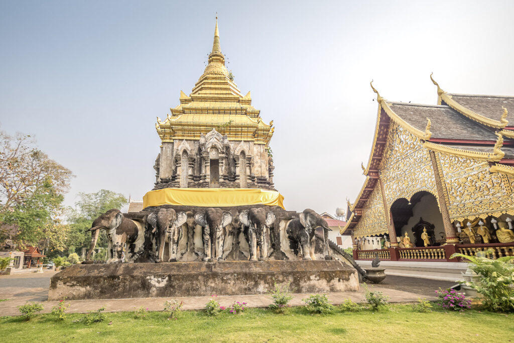 Wat Chiang Man, the oldest temple in Chiang Mai, Thailand.