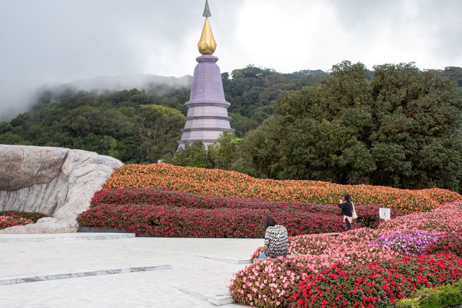 Pagoda Doi Inthanon National Park Thailand