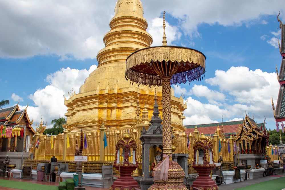 Wat Pha That Hariphunchai Lamphun Thailand 