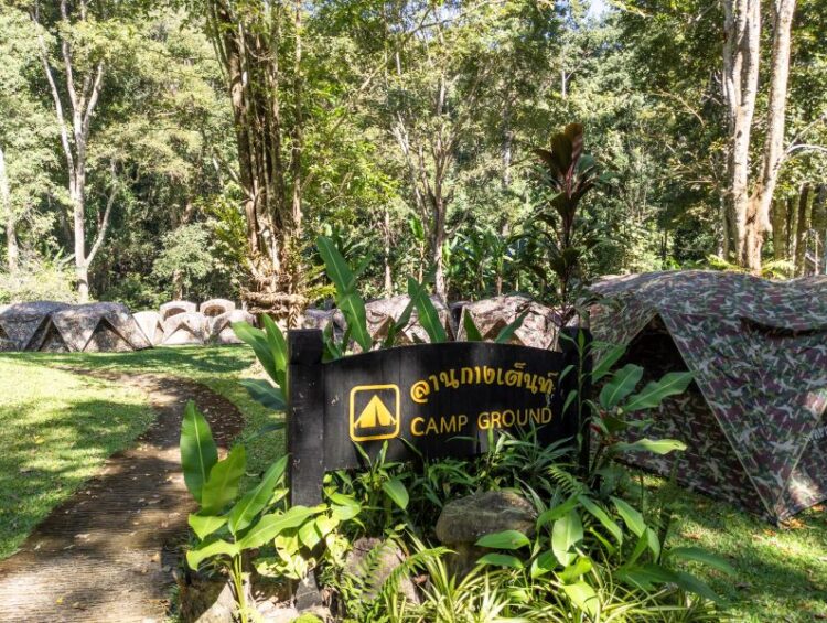 Montha Than Waterfall Chiang Mai Thailand Camping In Thailand