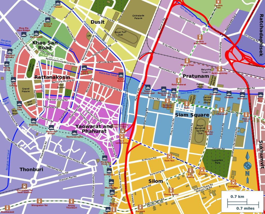 Bangkok Central Map