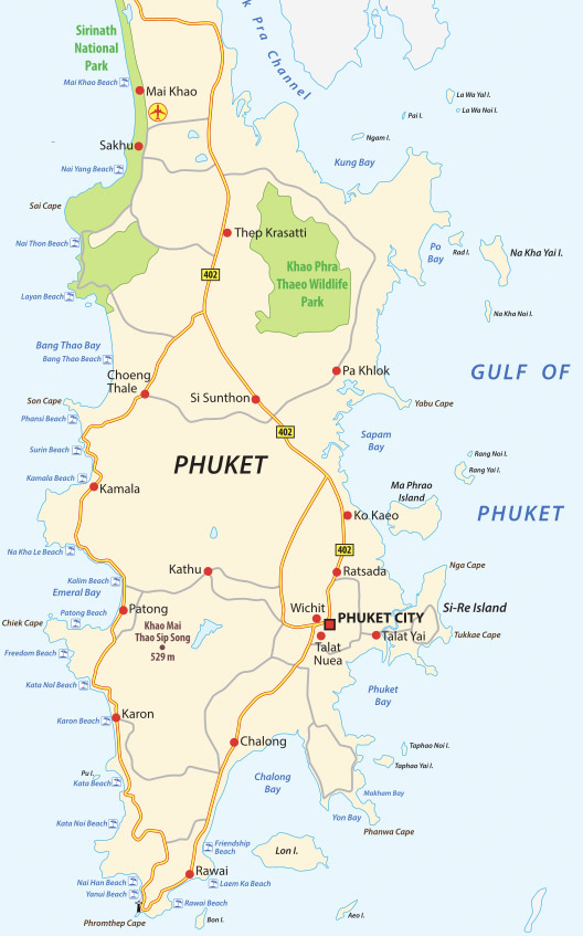 Phuket Thailand Map