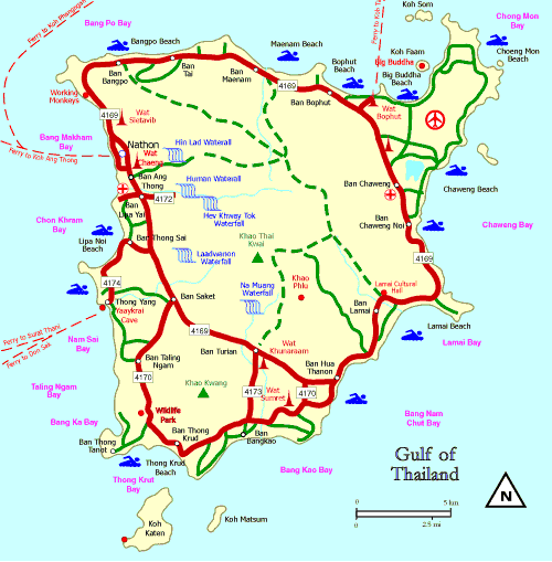 Koh Samui Map