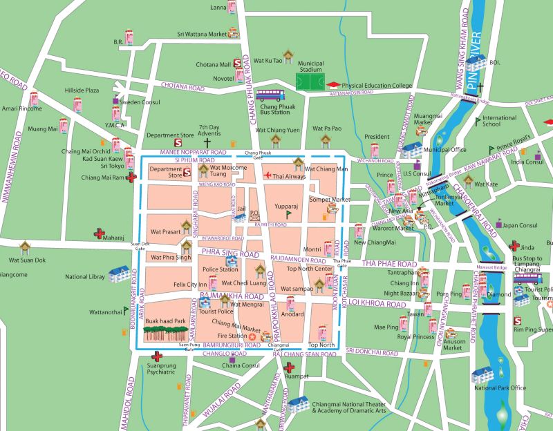 Map Chiang Mai City